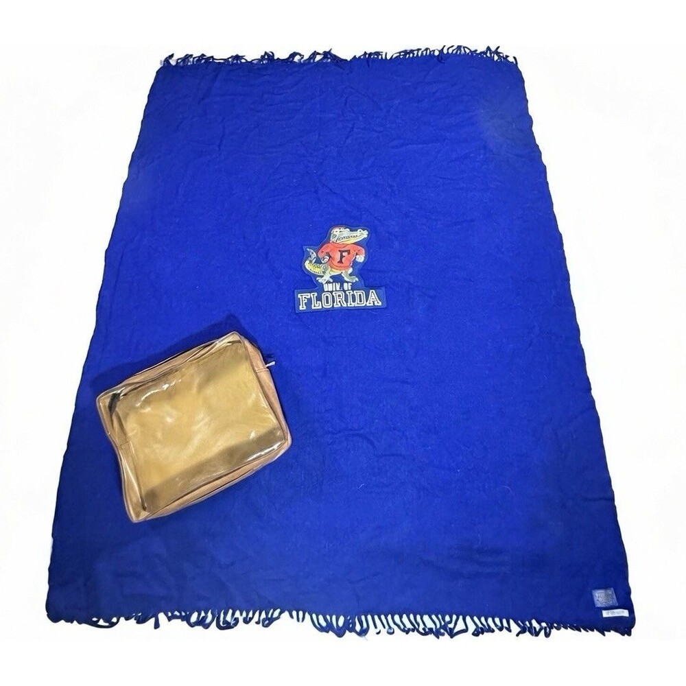 VTG 50s 60s Pendleton Stadium Blanket Wool University Of Florida Fighting Gators